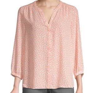 NYDJ pink heart blouse
